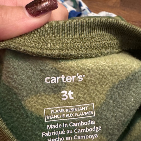 3 pairs Carter footed pjs 3t - Picture 5 of 5